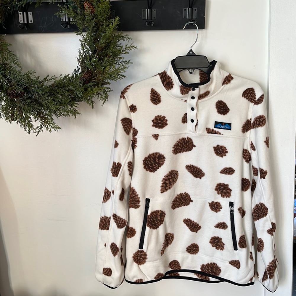 ✨ NWOT Kavu Women's Cavanaugh Pullover - Snow Pine